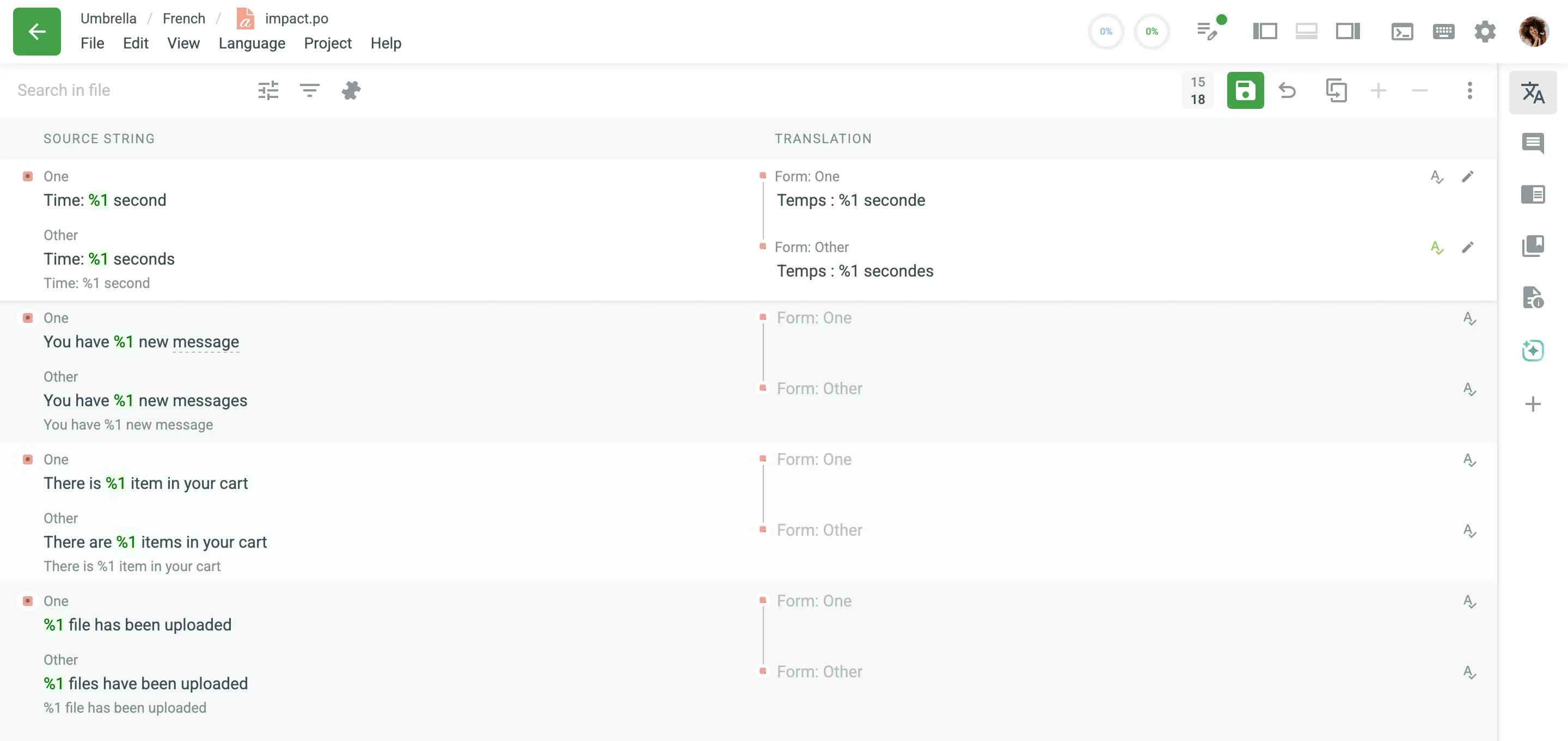 Plural forms